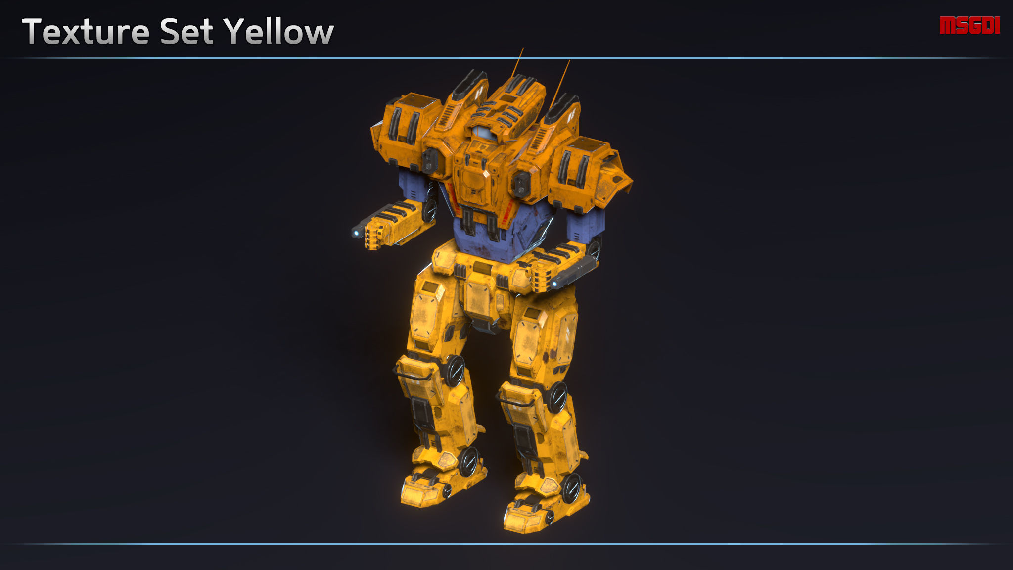 Light Mech Spectre Low-poly 3D model_13