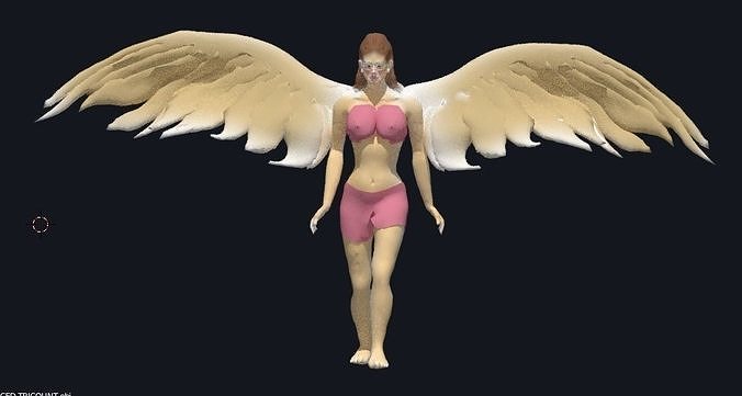 angel animated 3D model