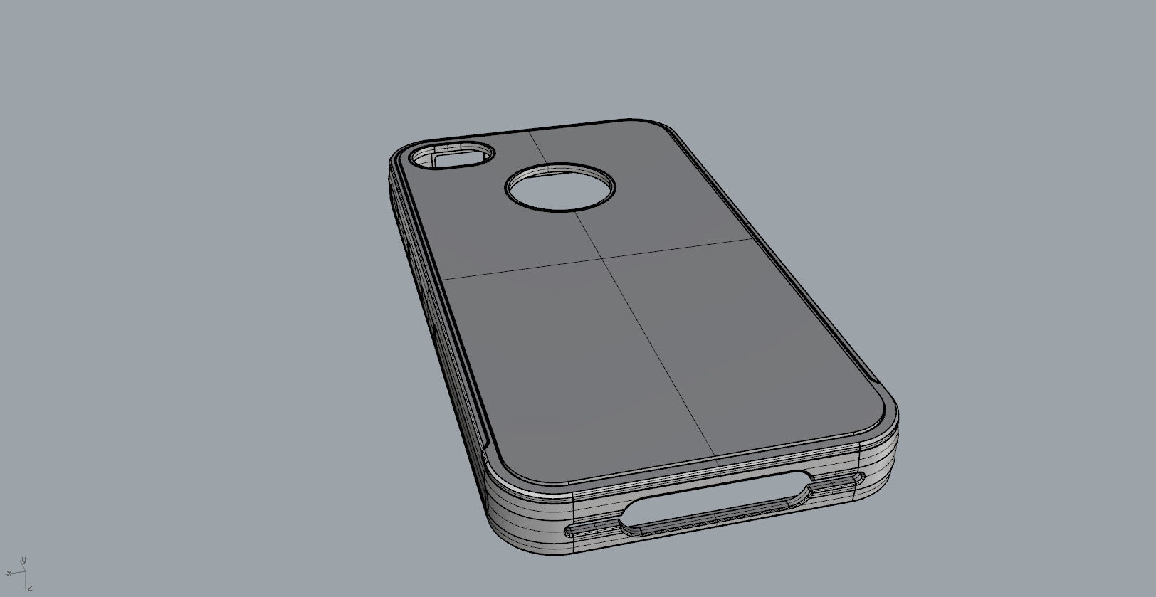 iphone4 or 4s mold red transparent case  3D print model_33