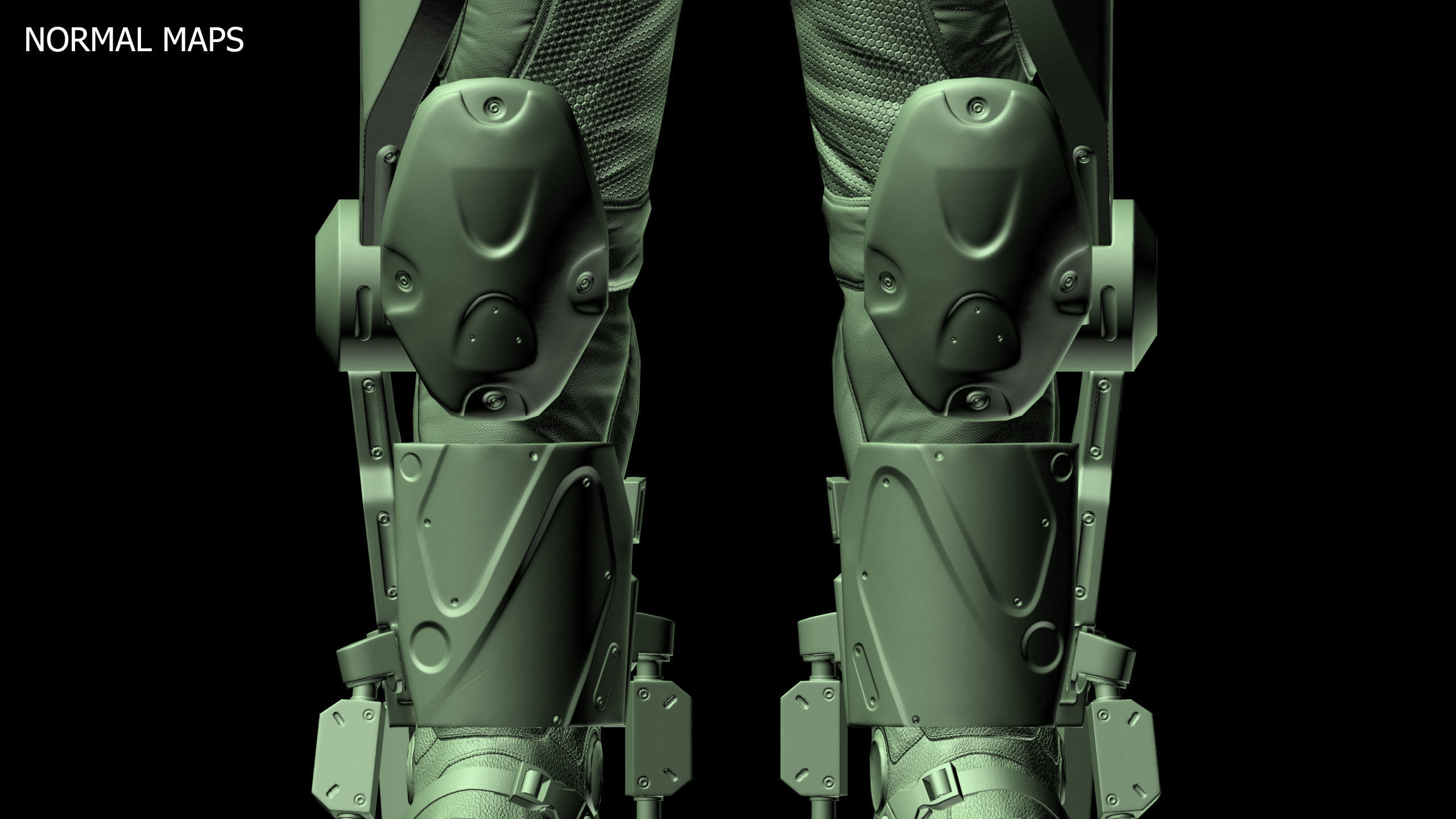Military Exoskeleton R-20 Low-poly 3D model_19