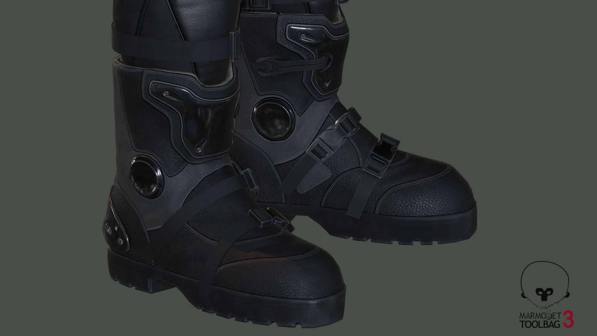 Military Exoskeleton R-20 Low-poly 3D model_14