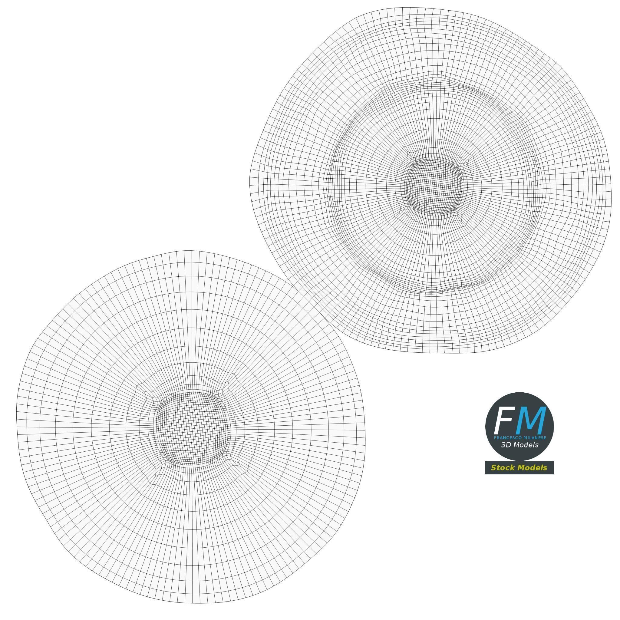 Closed envelope with sealing wax 3D model_12