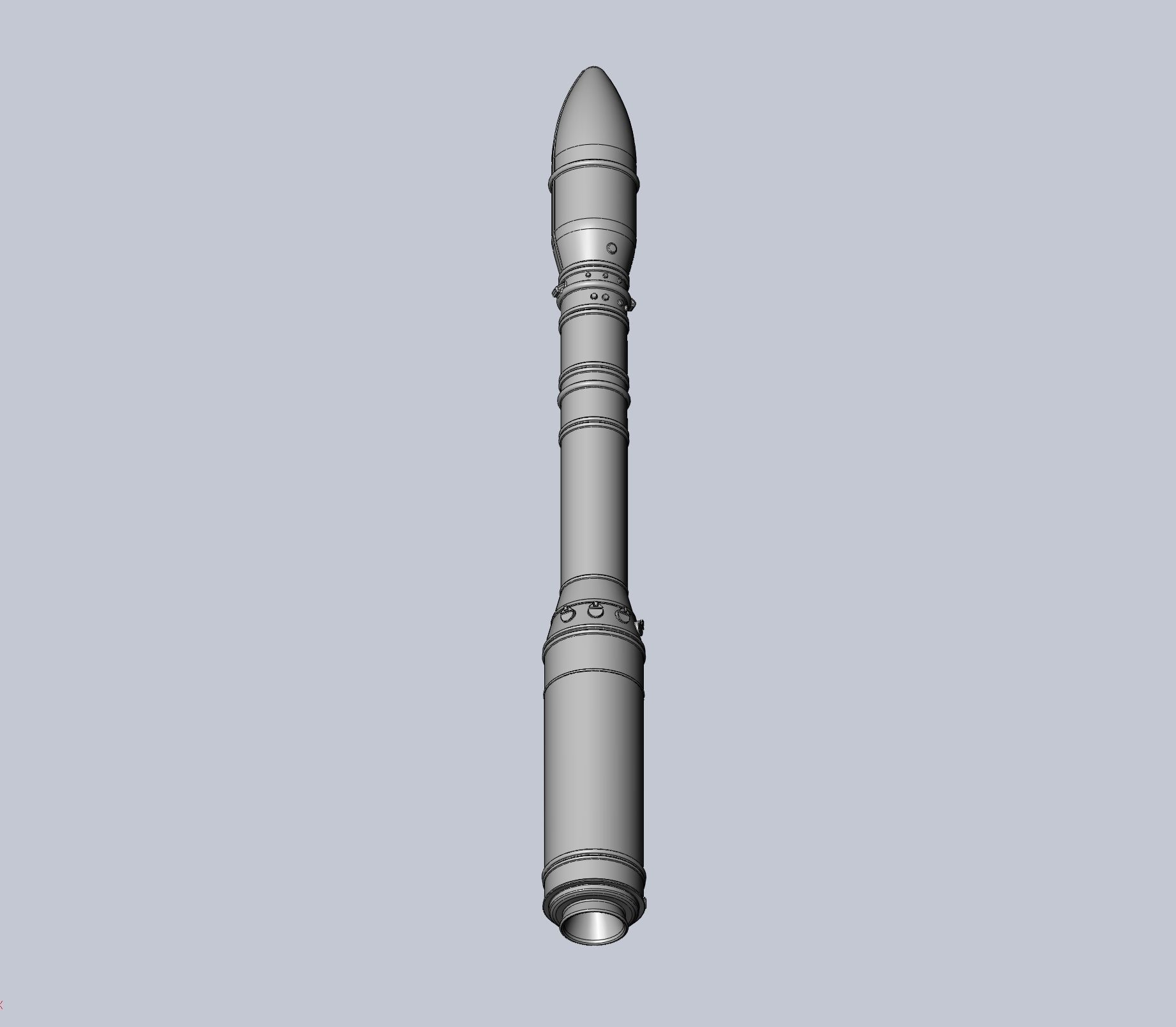 Arianespace ASI ESA Vega Rocket Printable Miniature 3D print model_6