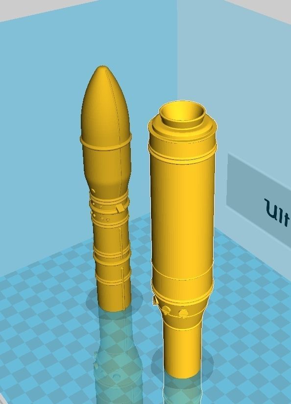 Arianespace ASI ESA Vega Rocket Printable Miniature 3D print model_36