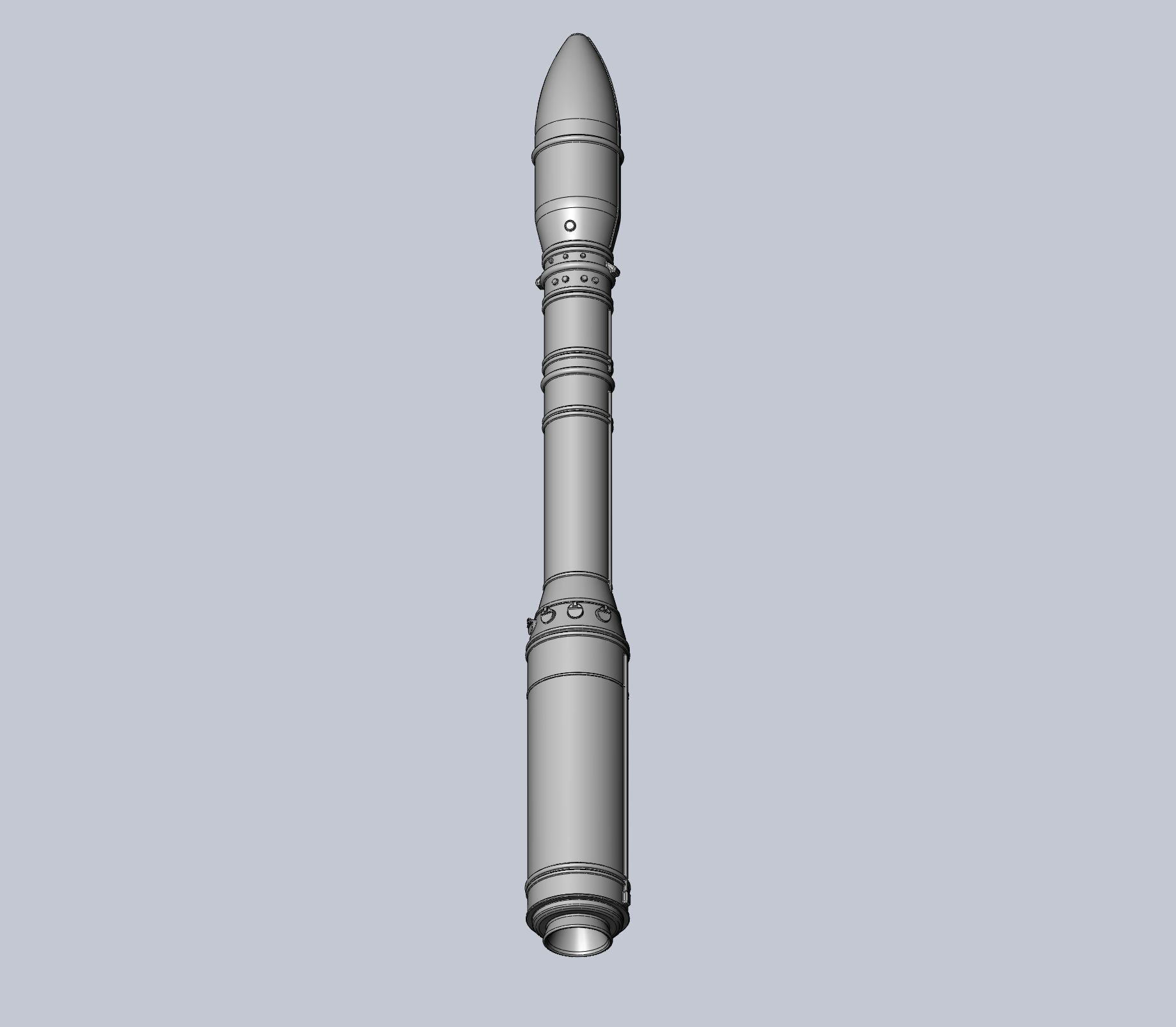 Arianespace ASI ESA Vega Rocket Printable Miniature 3D print model_18