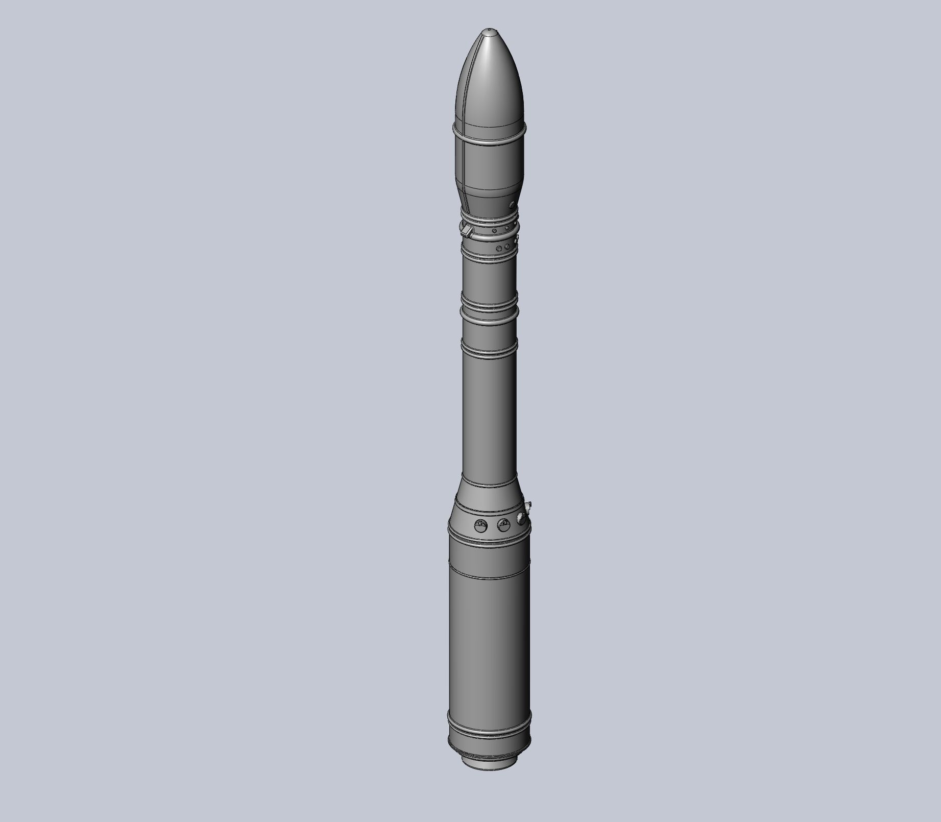 Arianespace ASI ESA Vega Rocket Printable Miniature 3D print model_12