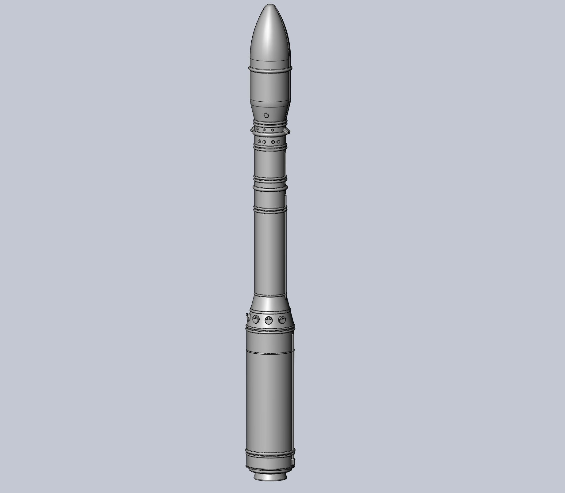 Arianespace ASI ESA Vega Rocket Printable Miniature 3D print model_4