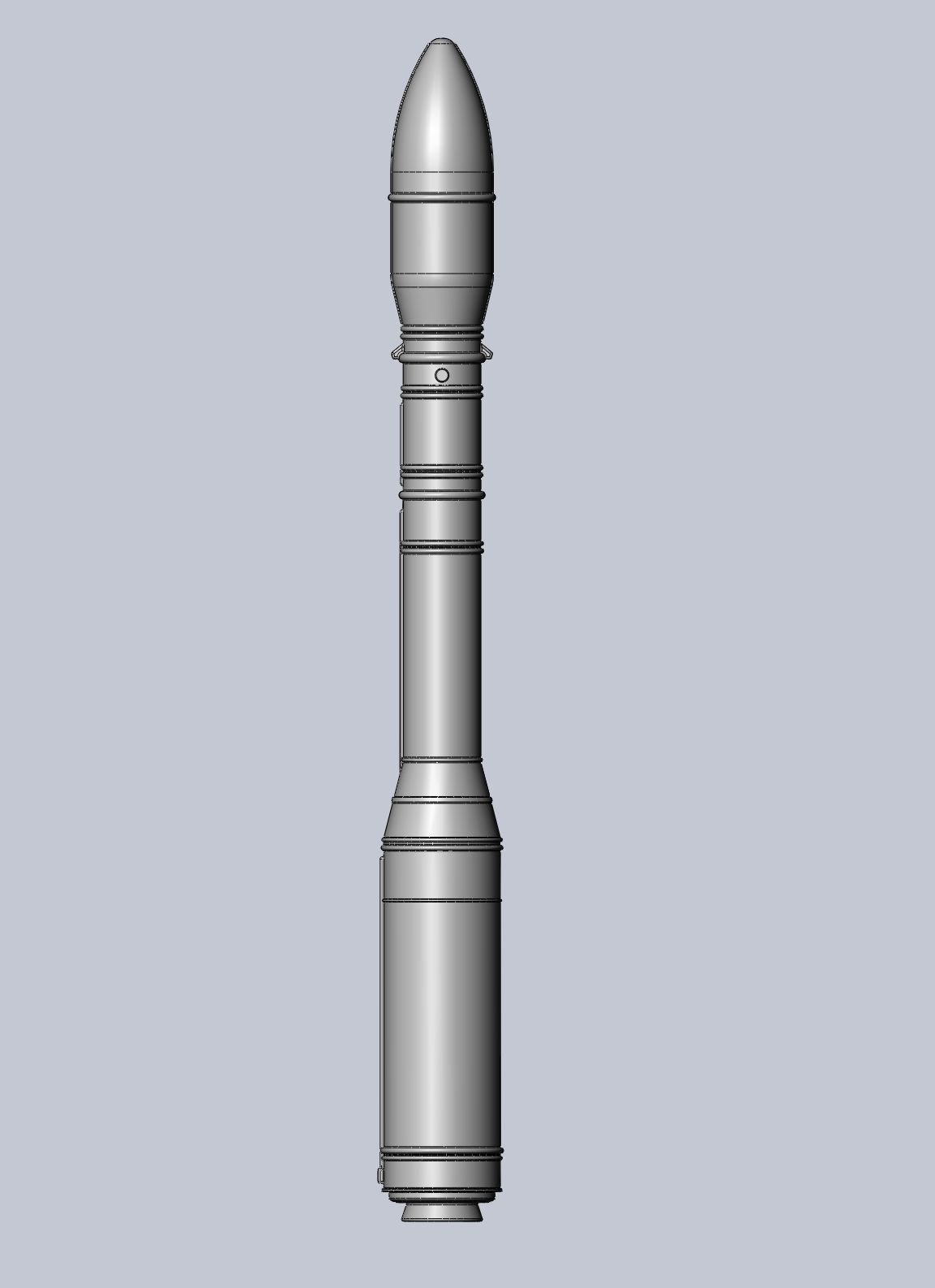 Arianespace ASI ESA Vega Rocket Printable Miniature 3D print model_24