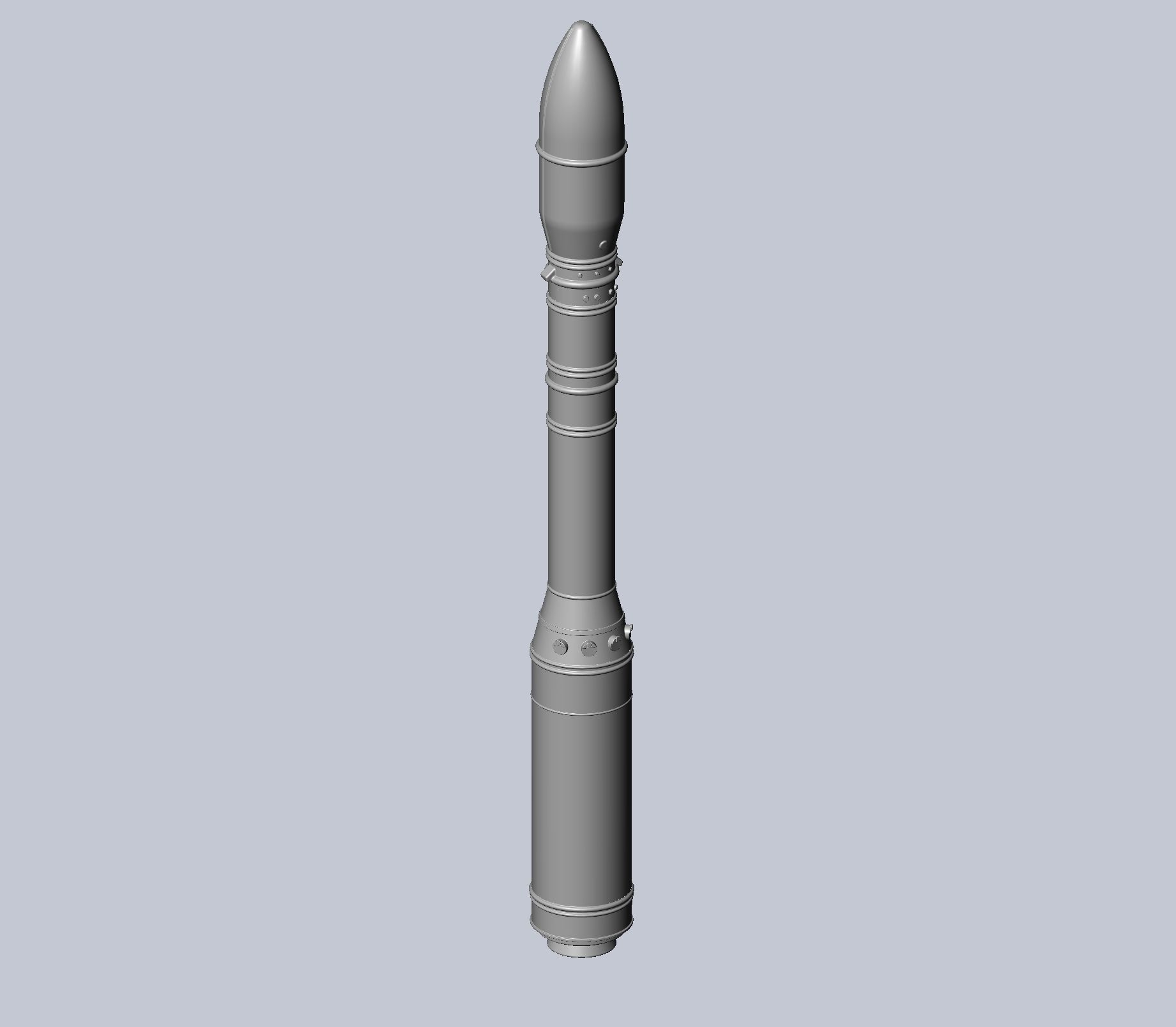 Arianespace ASI ESA Vega Rocket Printable Miniature 3D print model_13