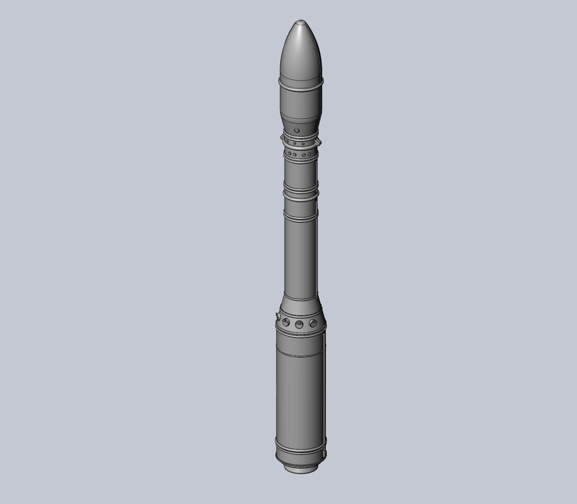 Arianespace ASI ESA Vega Rocket Printable Miniature 3D print model_17