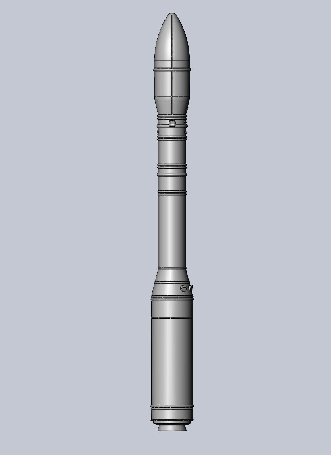 Arianespace ASI ESA Vega Rocket Printable Miniature 3D print model_30