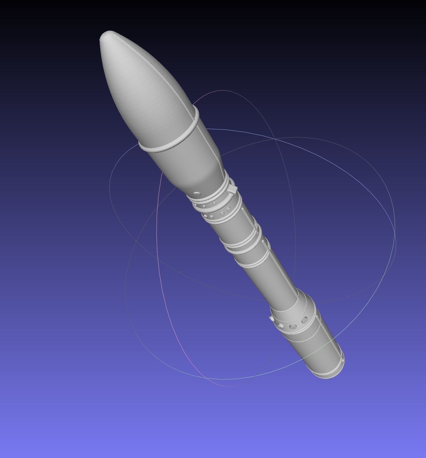 Arianespace ASI ESA Vega Rocket Printable Miniature 3D print model_1