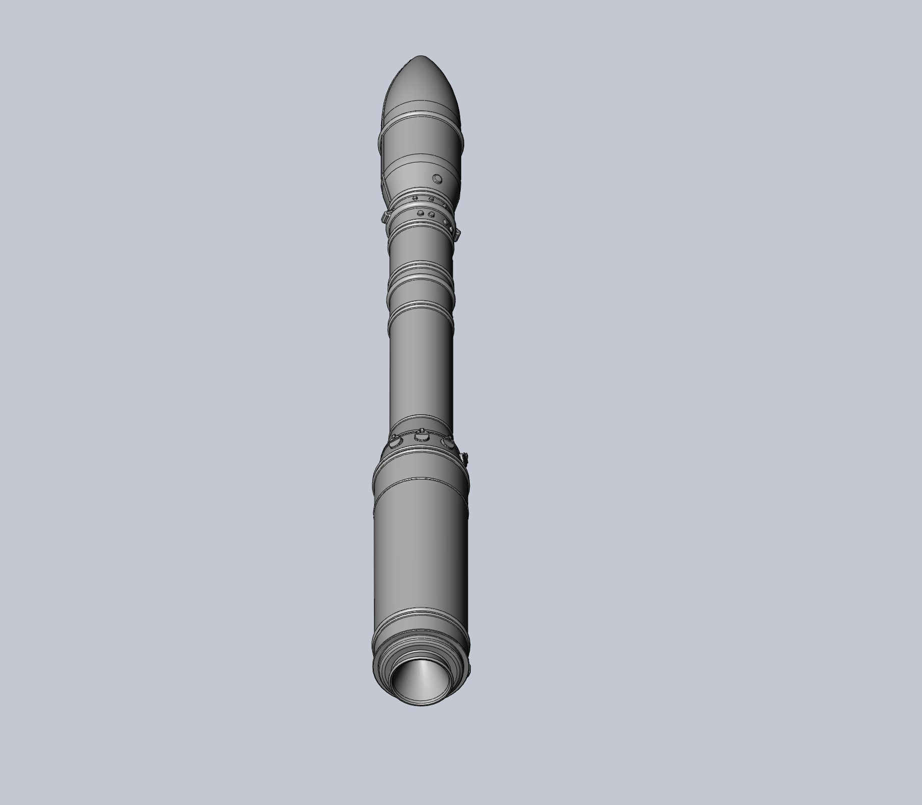 Arianespace ASI ESA Vega Rocket Printable Miniature 3D print model_7