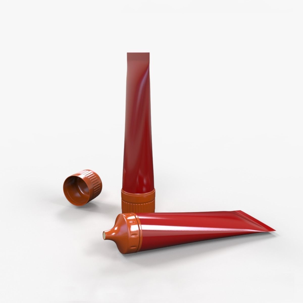 Cream tube 3D model_1