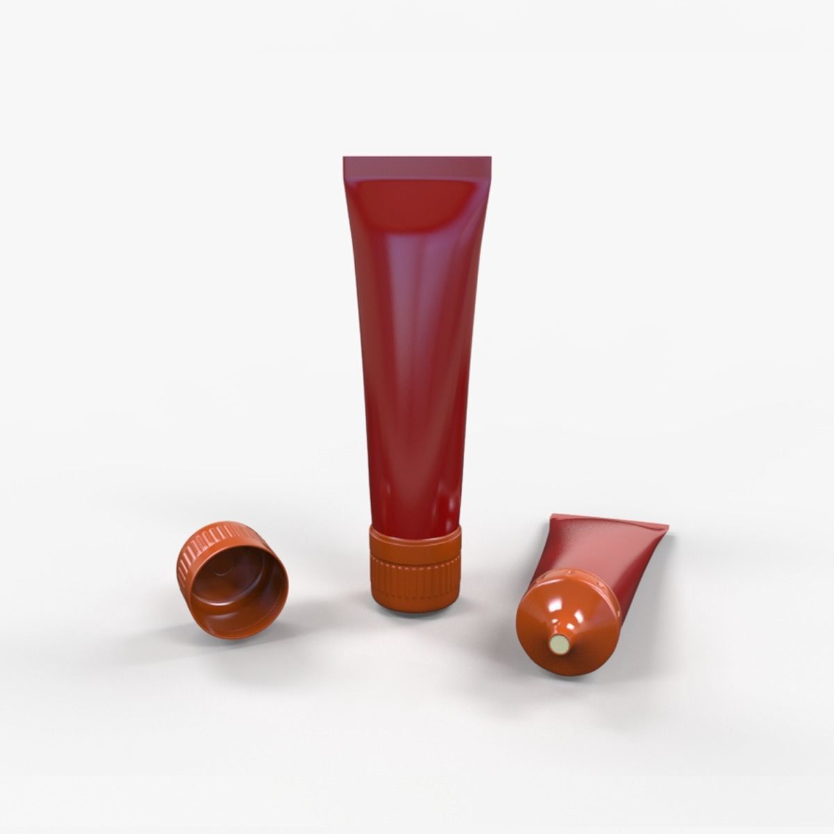 Cream tube 3D model_0
