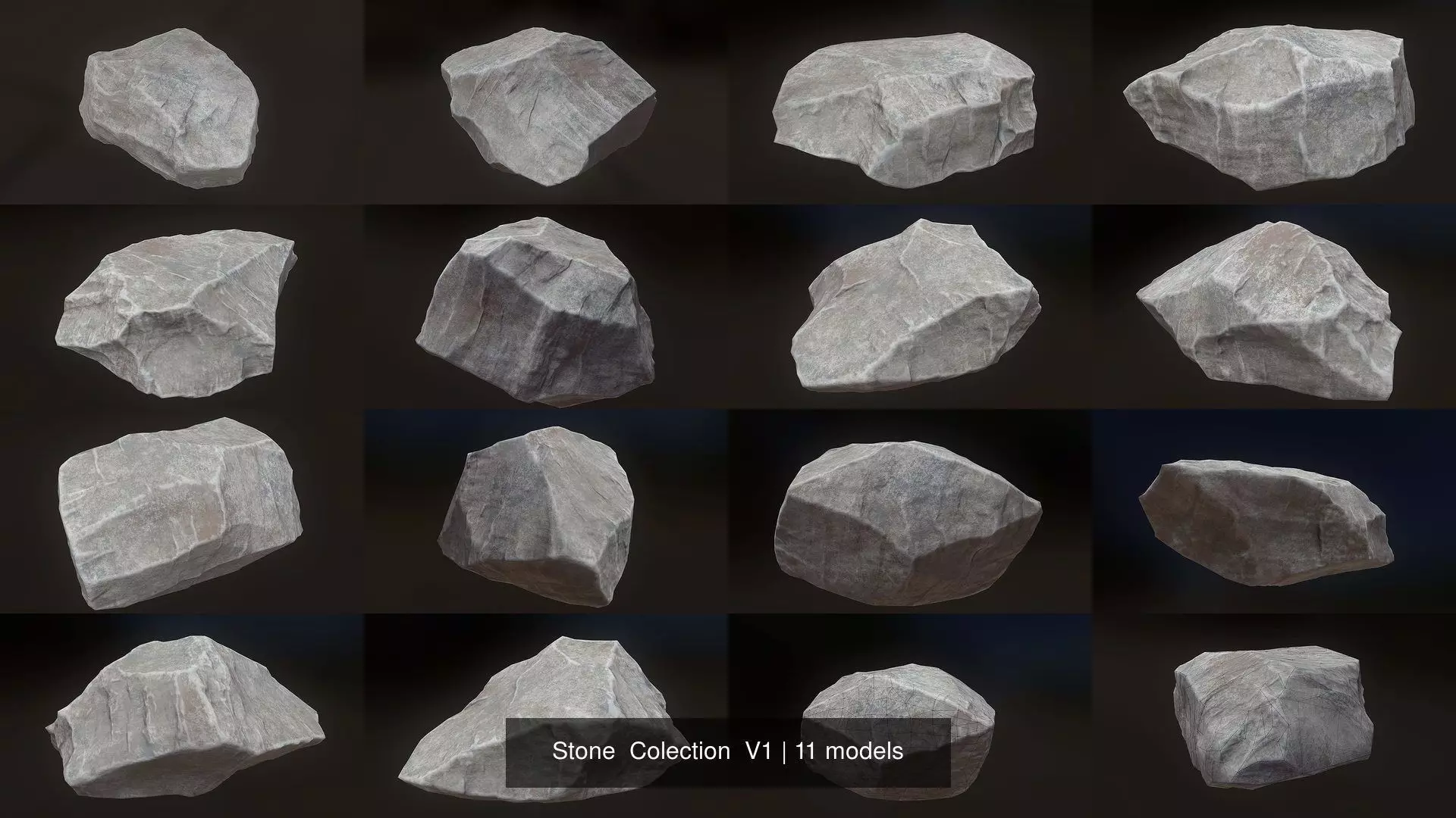 Stone  Colection  V1 3D Model Collection_0
