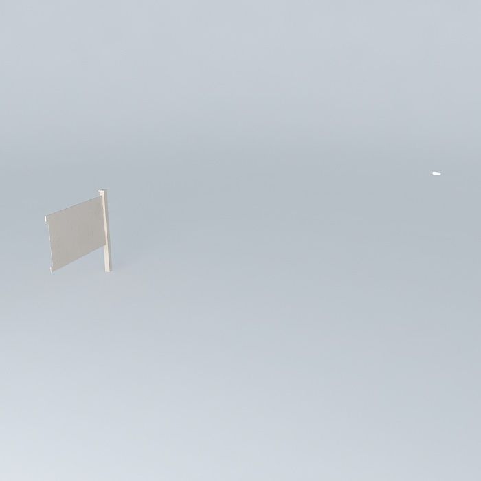 Vinyl Privacy Fence Free 3D model_1