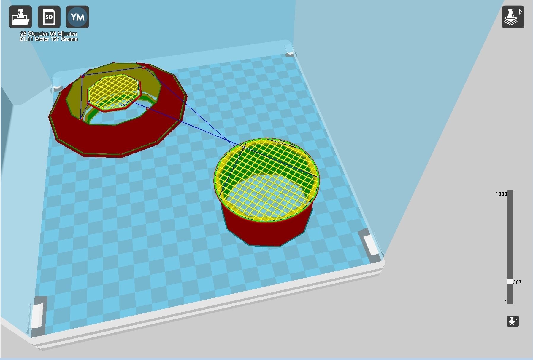 Simple Luna 3 Spaceprobe Printable Miniature 3D print model_30