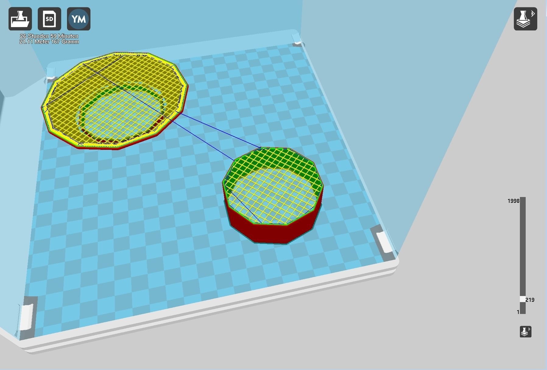 Simple Luna 3 Spaceprobe Printable Miniature 3D print model_32