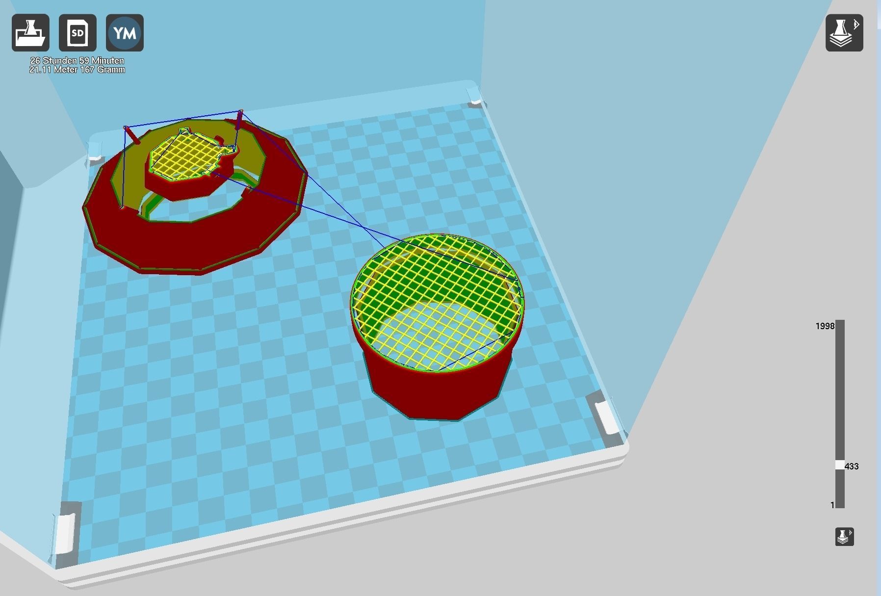 Simple Luna 3 Spaceprobe Printable Miniature 3D print model_29