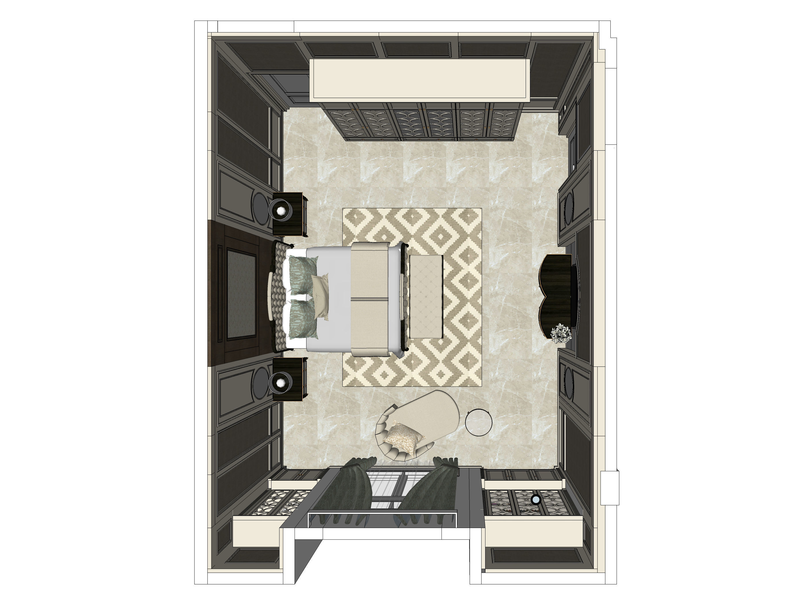 Master Bedroom 3D model_4