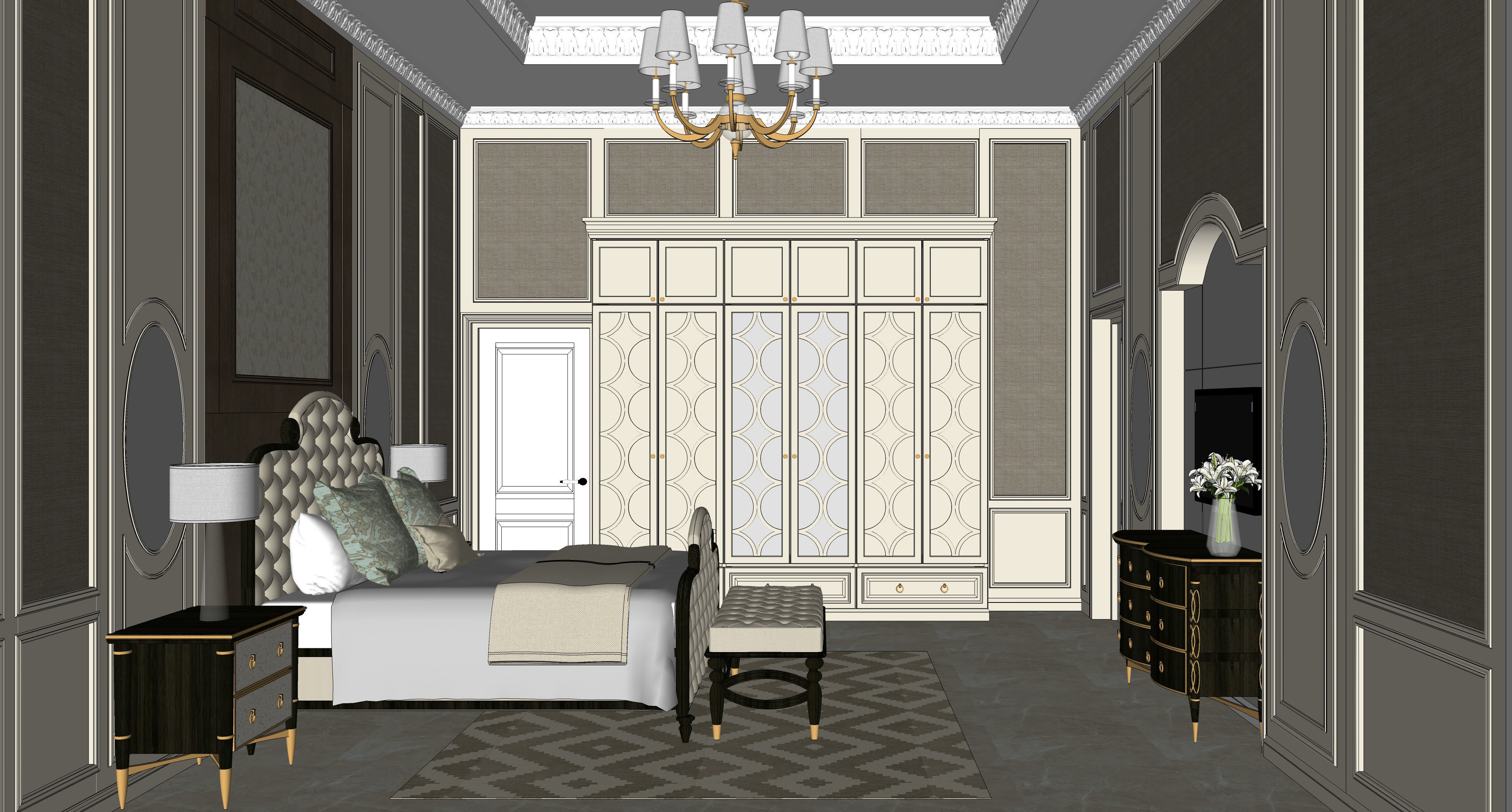 Master Bedroom 3D model_6