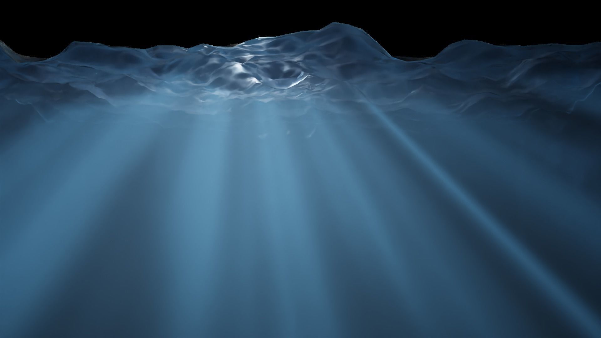 Deep Ocean Environment Low-poly 3D model_15