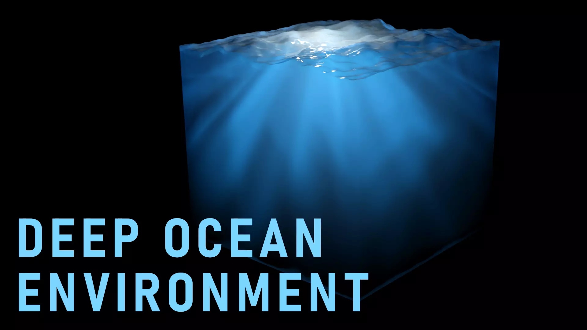 Deep Ocean Environment Low-poly 3D model_0
