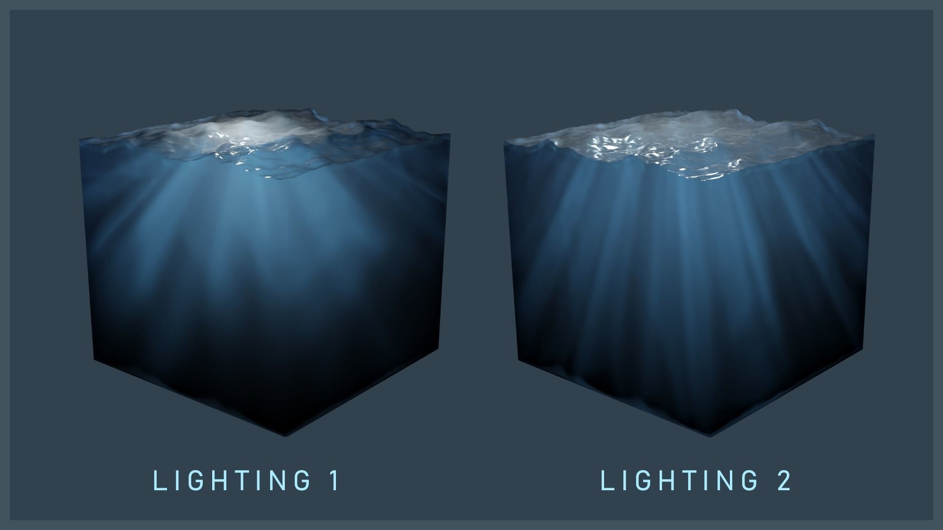Deep Ocean Environment Low-poly 3D model_2