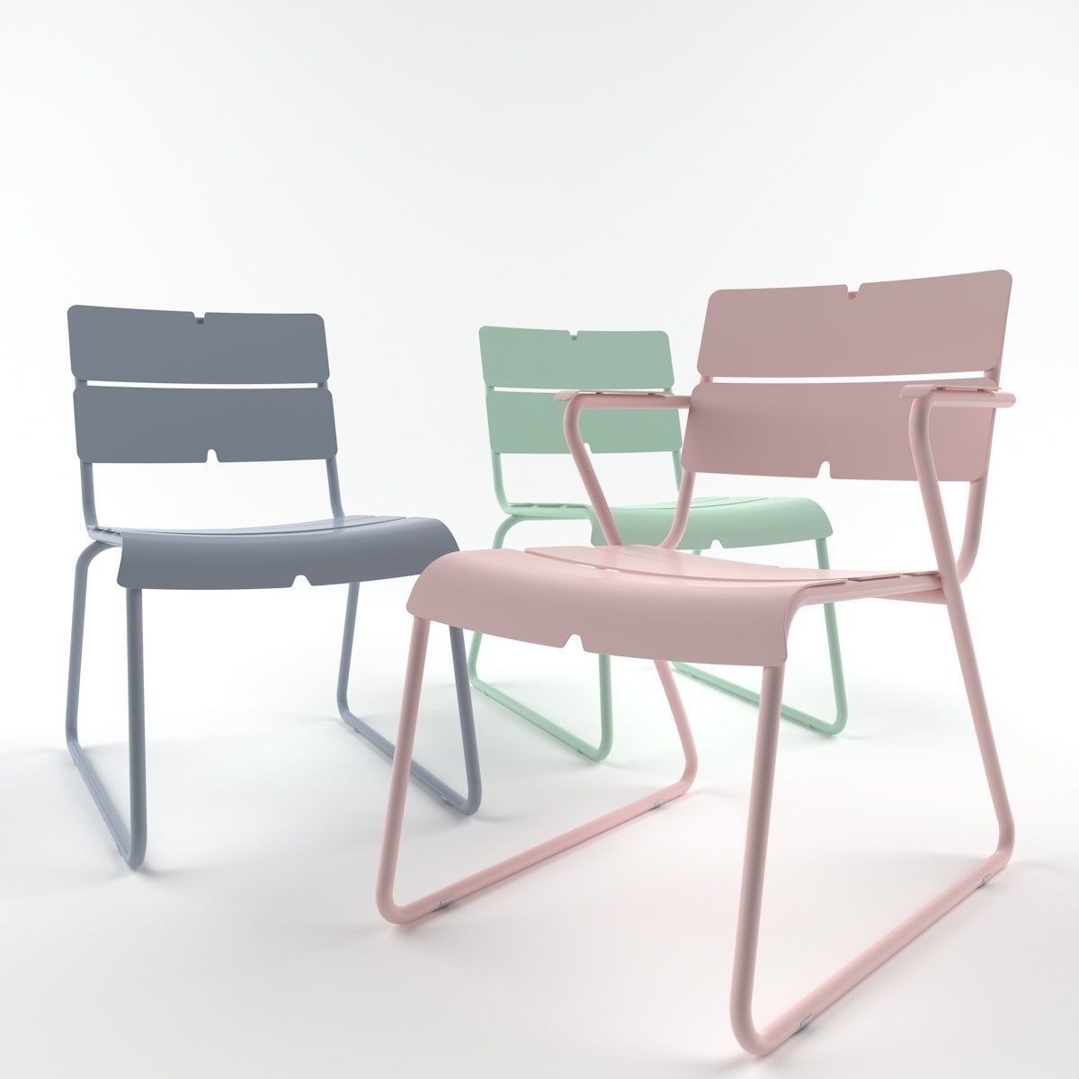 Corail lounge 3D model_1