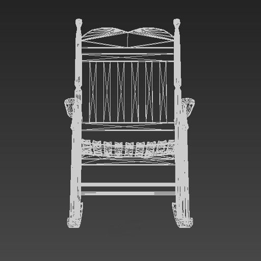 Rocking Chair 3D model_3