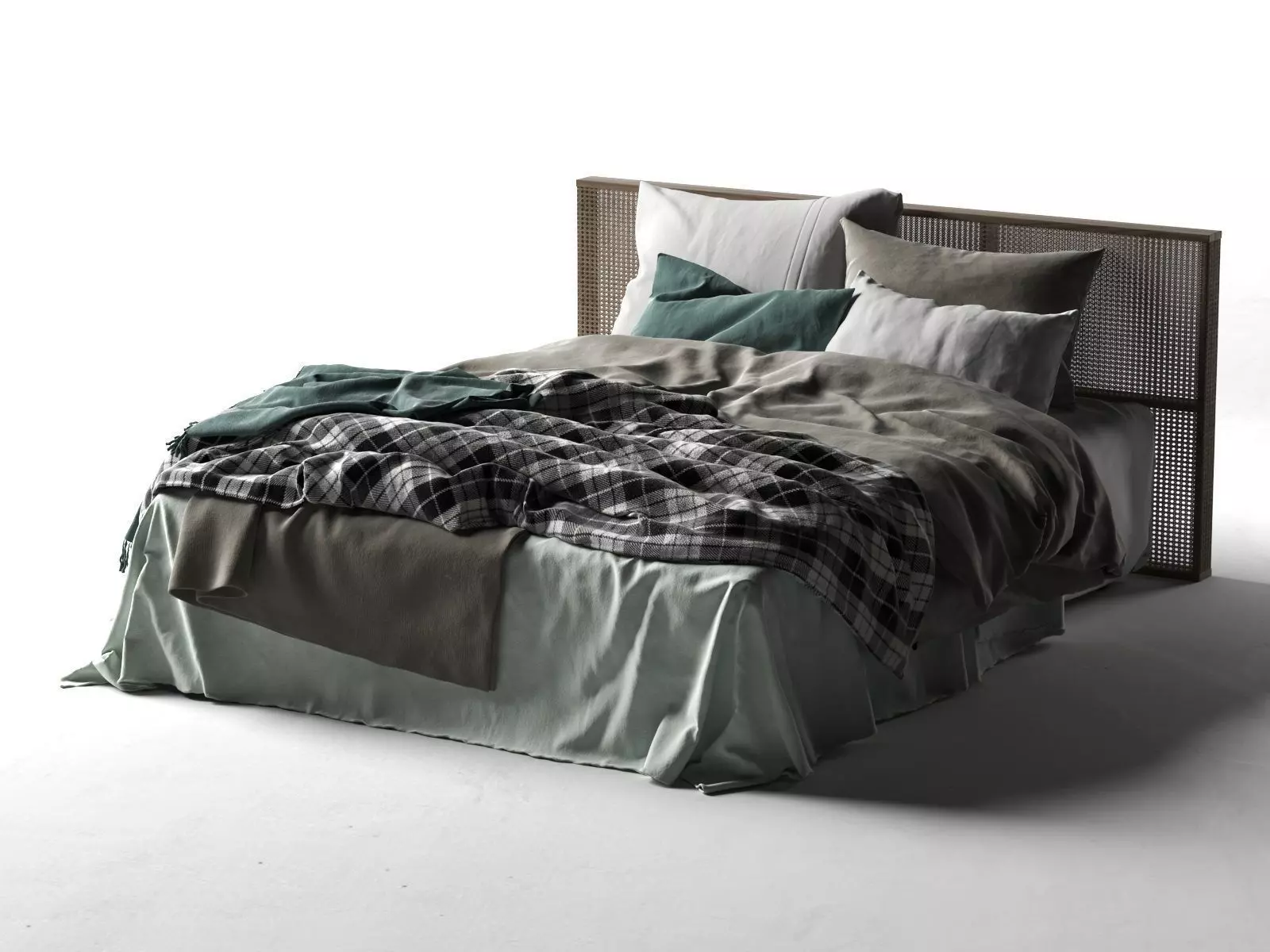 Queen Bed 2 3D model
