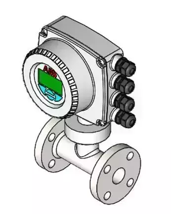 ABB Flowmeter WaterMaster 1 inch-DN25 Flanged 3D model