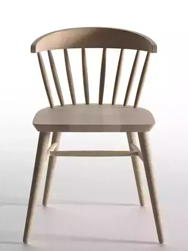 Chair 2 with wooden seat and back
