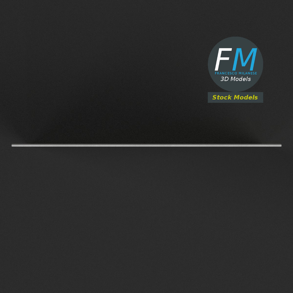 Windowed envelope Low-poly 3D model_6