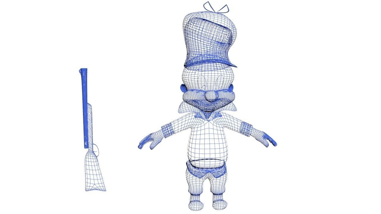 Elmer Fudd  3D model_13