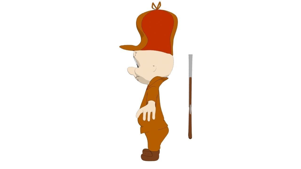 Elmer Fudd  3D model_8