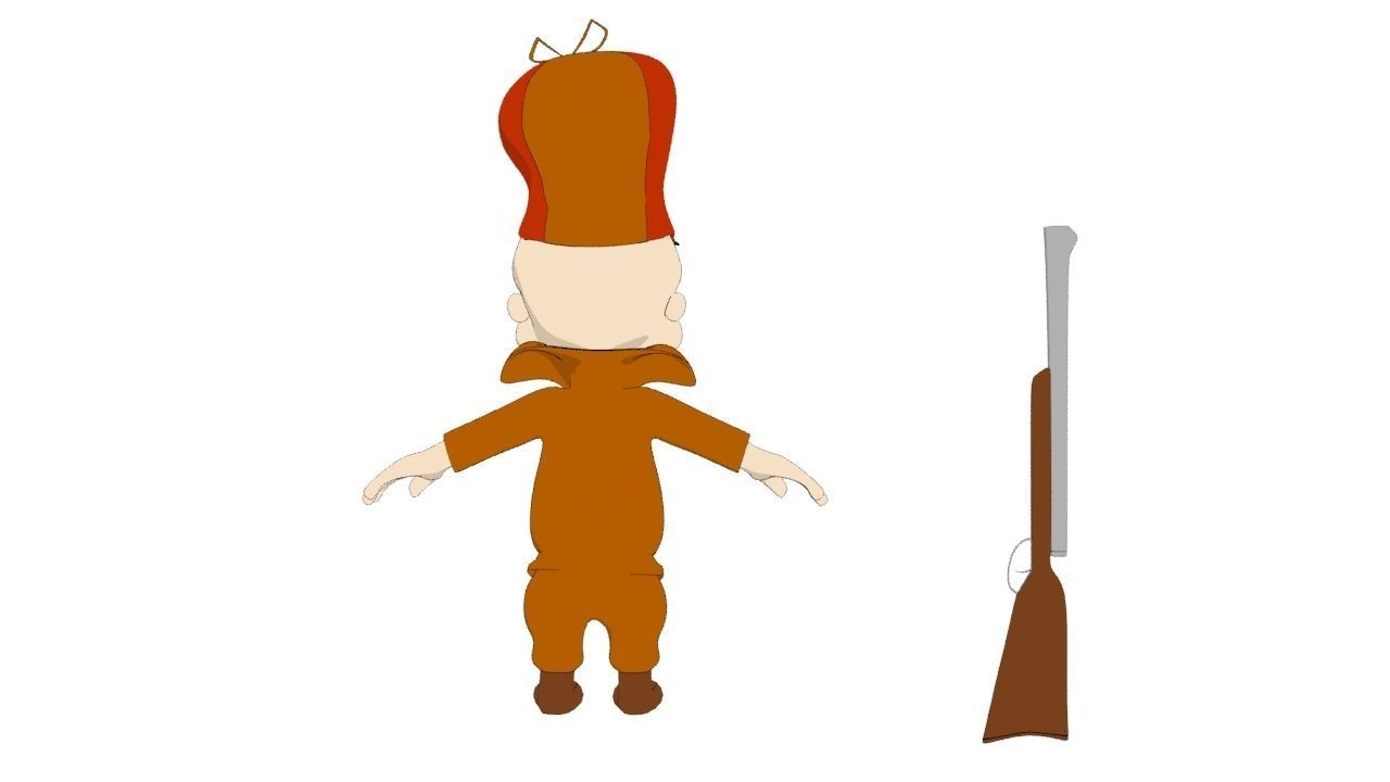 Elmer Fudd  3D model_9