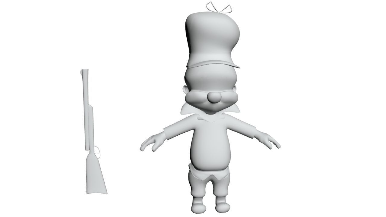 Elmer Fudd  3D model_12