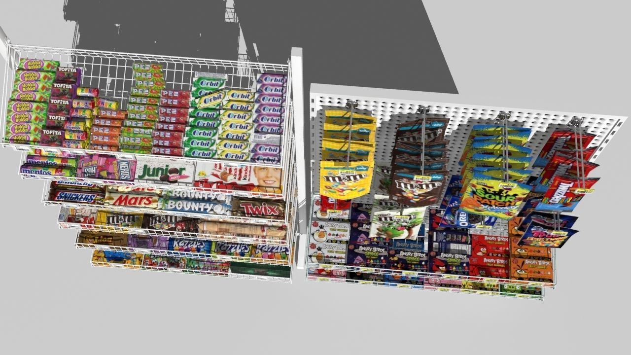 candy rack 3D model_5