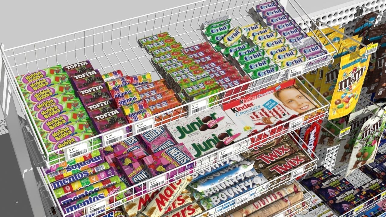 candy rack 3D model_6
