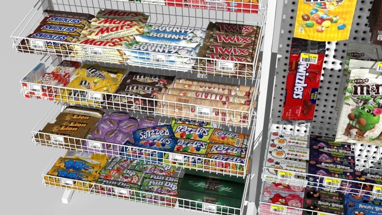 candy rack 3D model_2