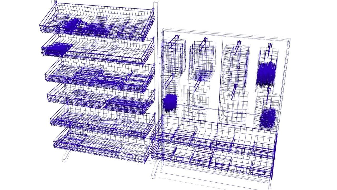 candy rack 3D model_11