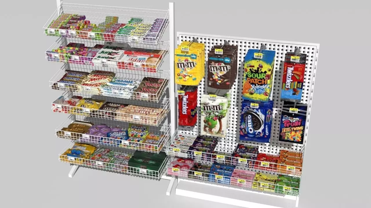 candy rack 3D model_0