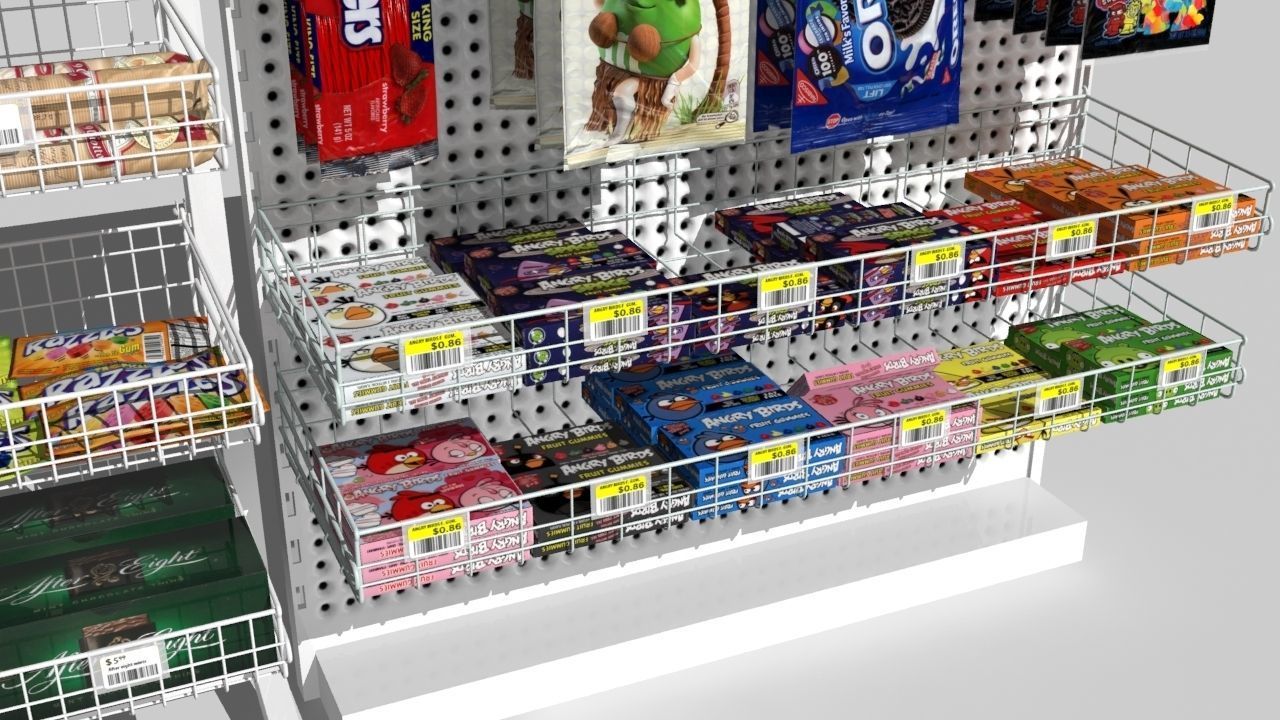 candy rack 3D model_3