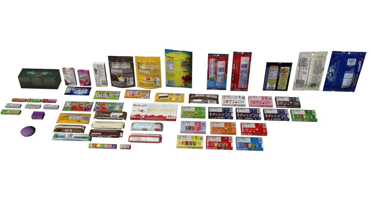 candy rack 3D model_8