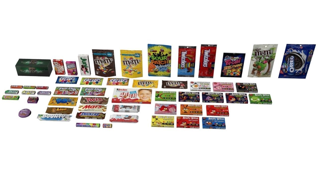 candy rack 3D model_9