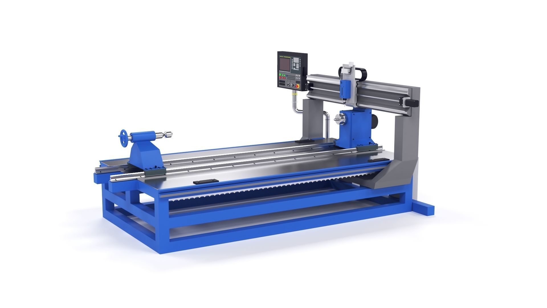 Milling machine cnc 3D model_4