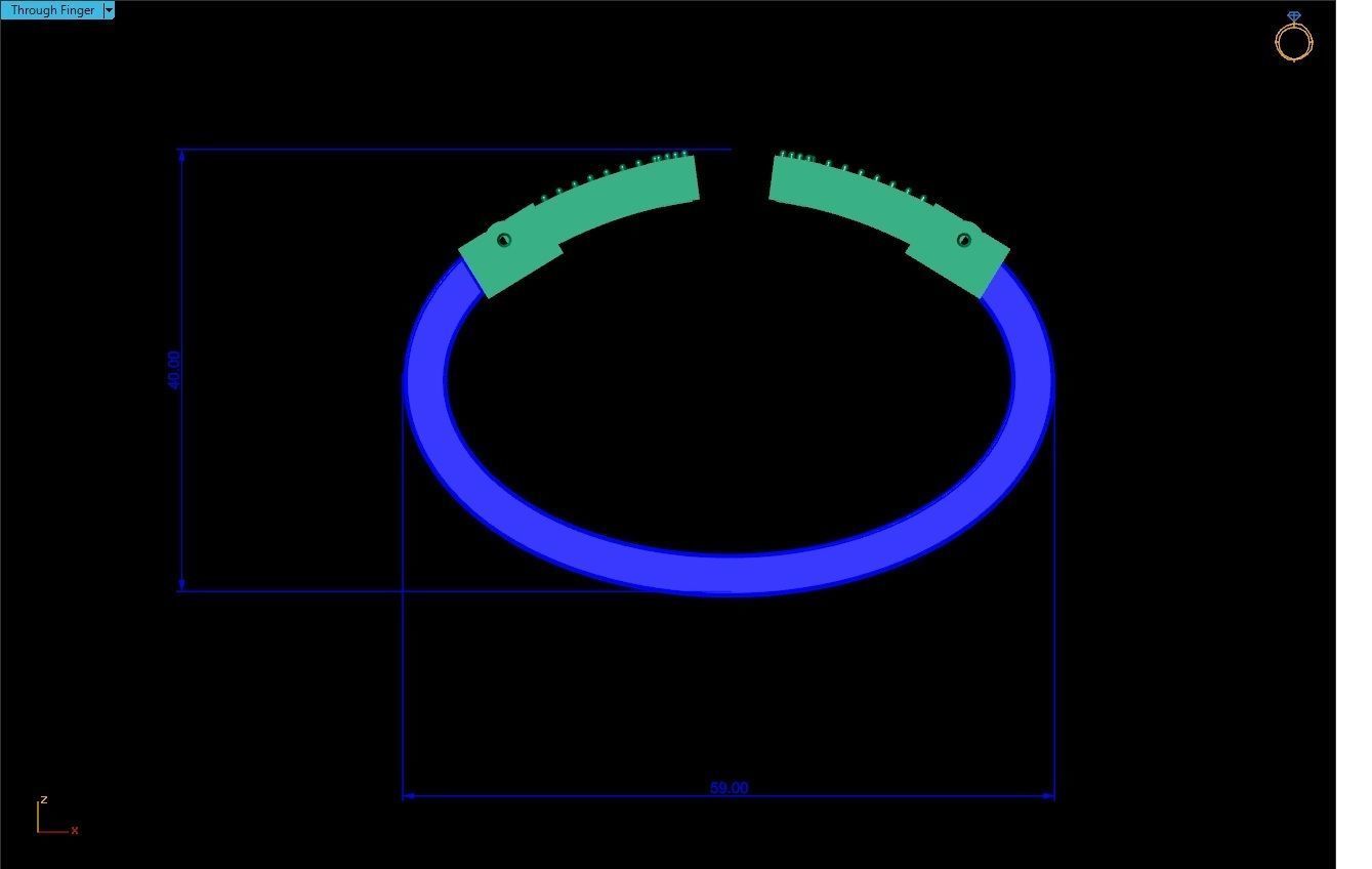 tiffany wedding bracelet 3D print model_7