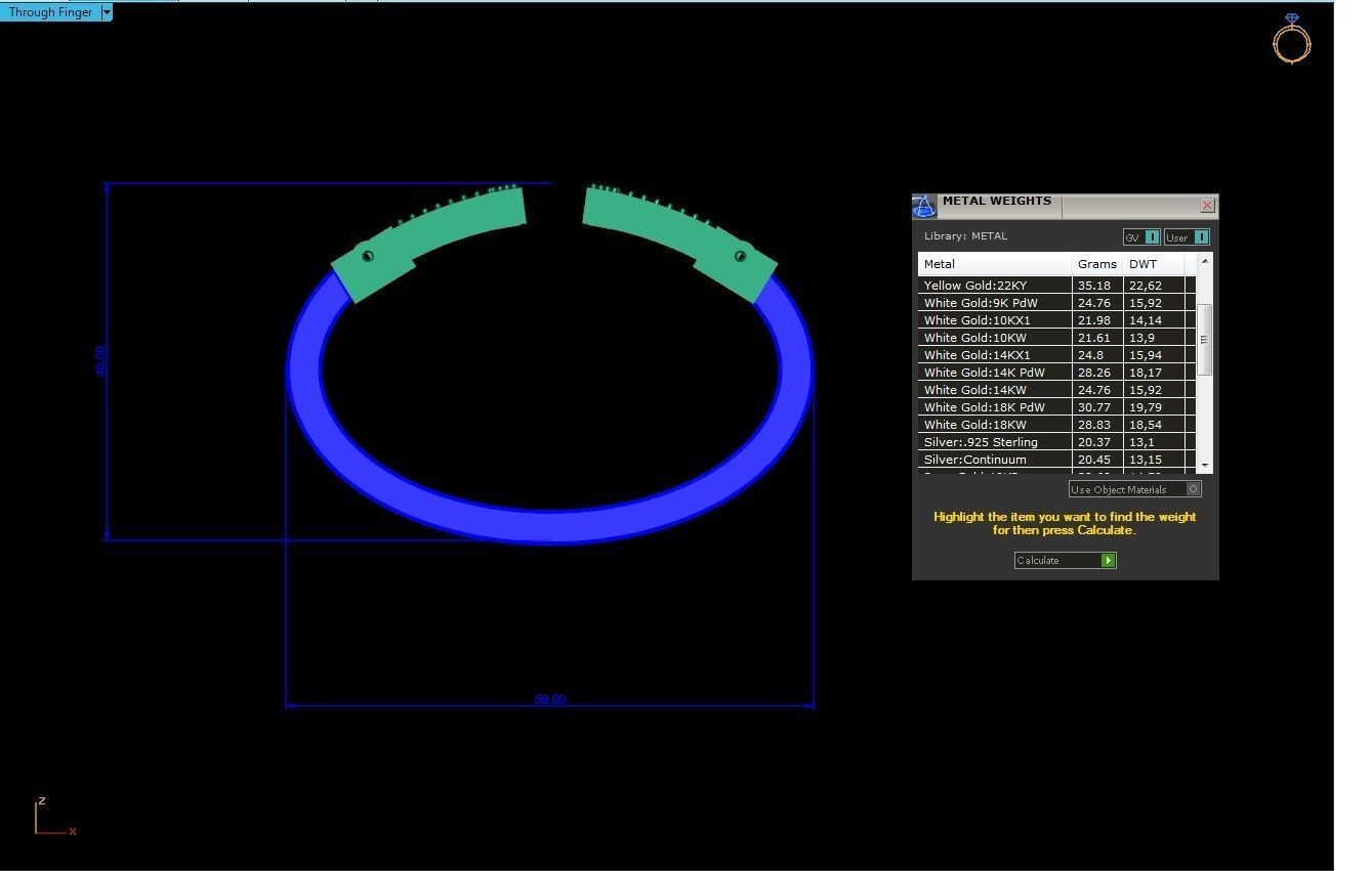 tiffany wedding bracelet 3D print model_6